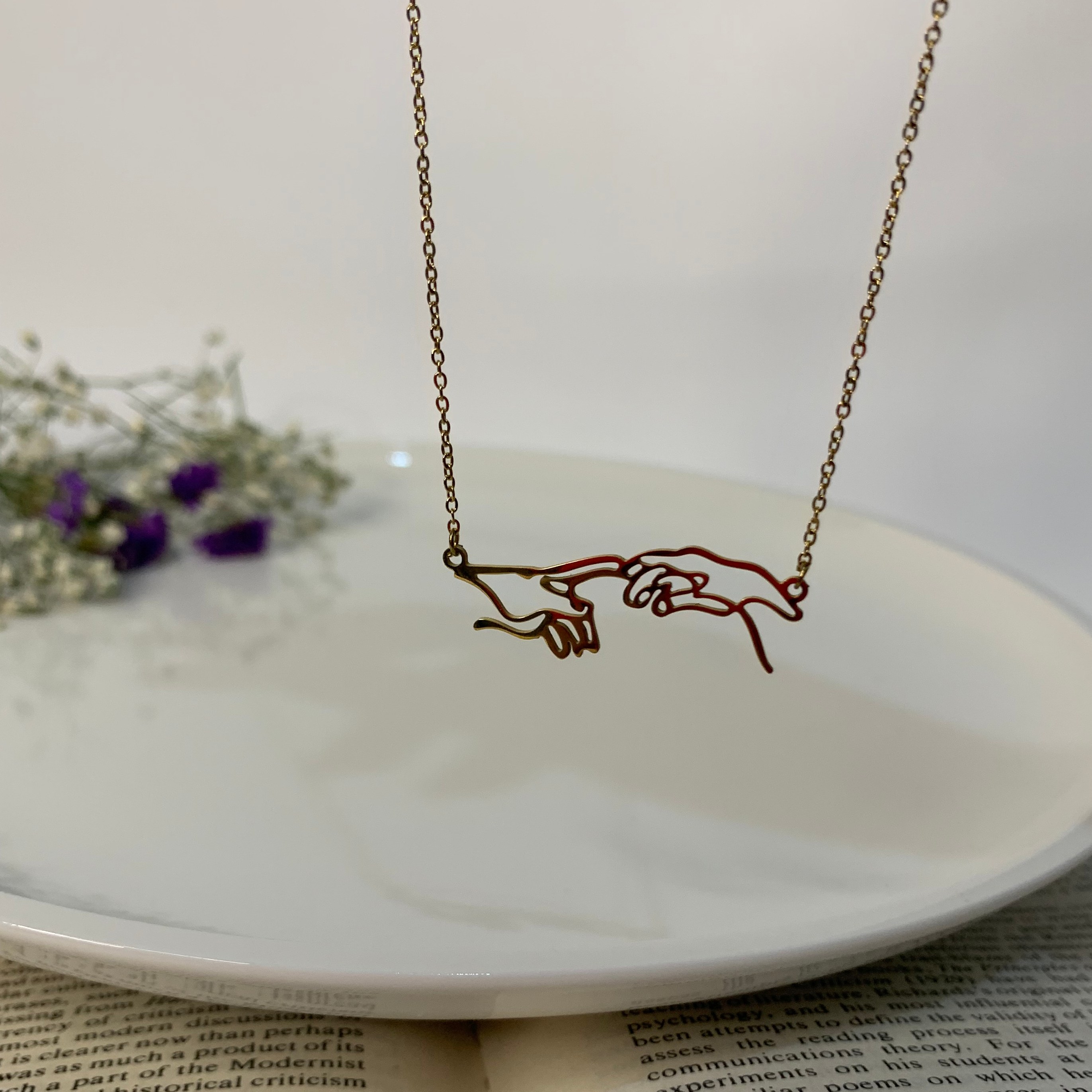 گردنبند دست خدا استیل