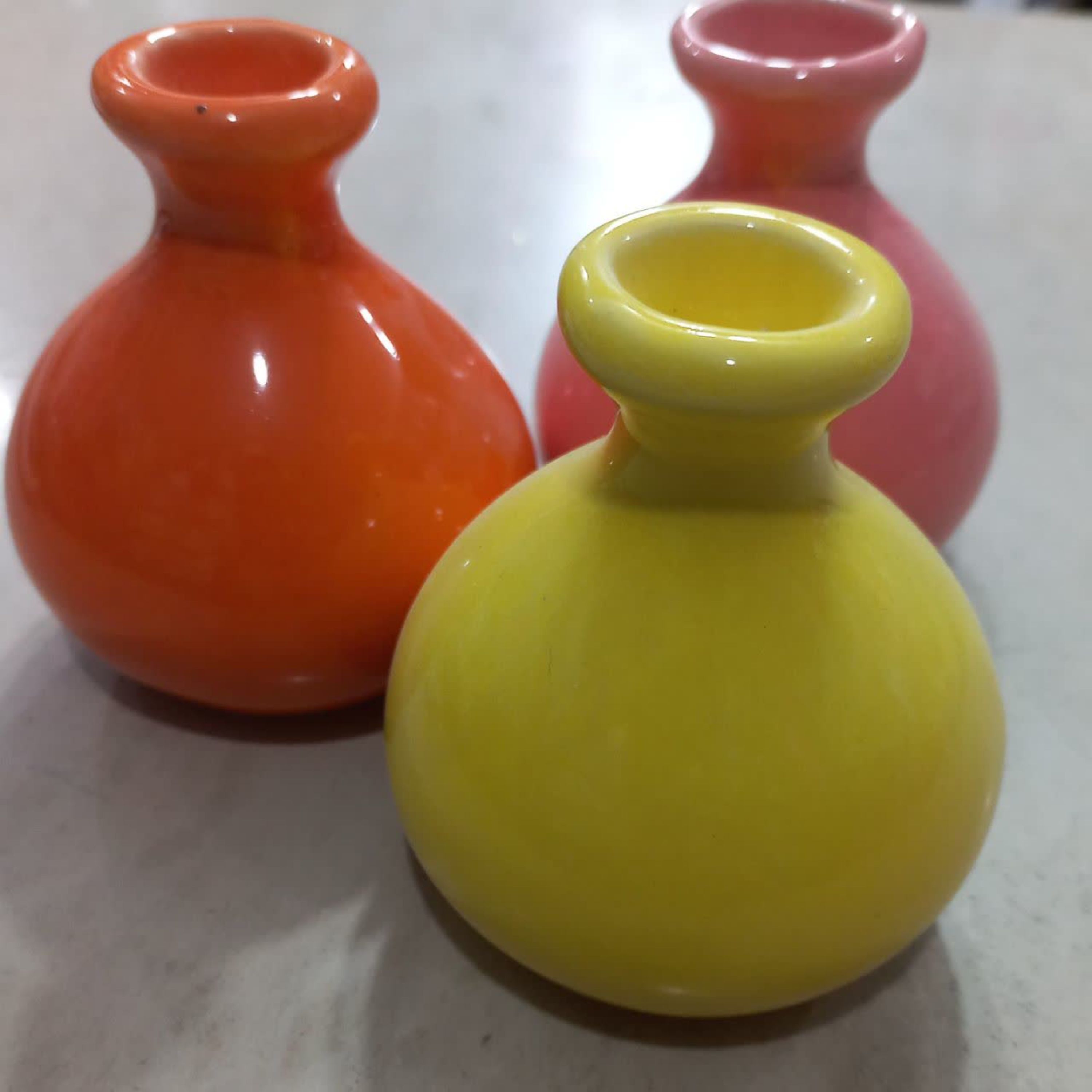 کوزه سفالی کوچک دکوری