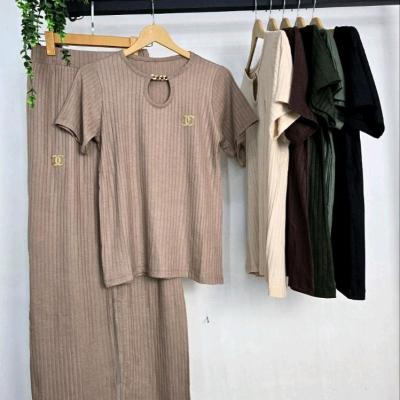 ست بلوز و شلوار یقه کارتیر