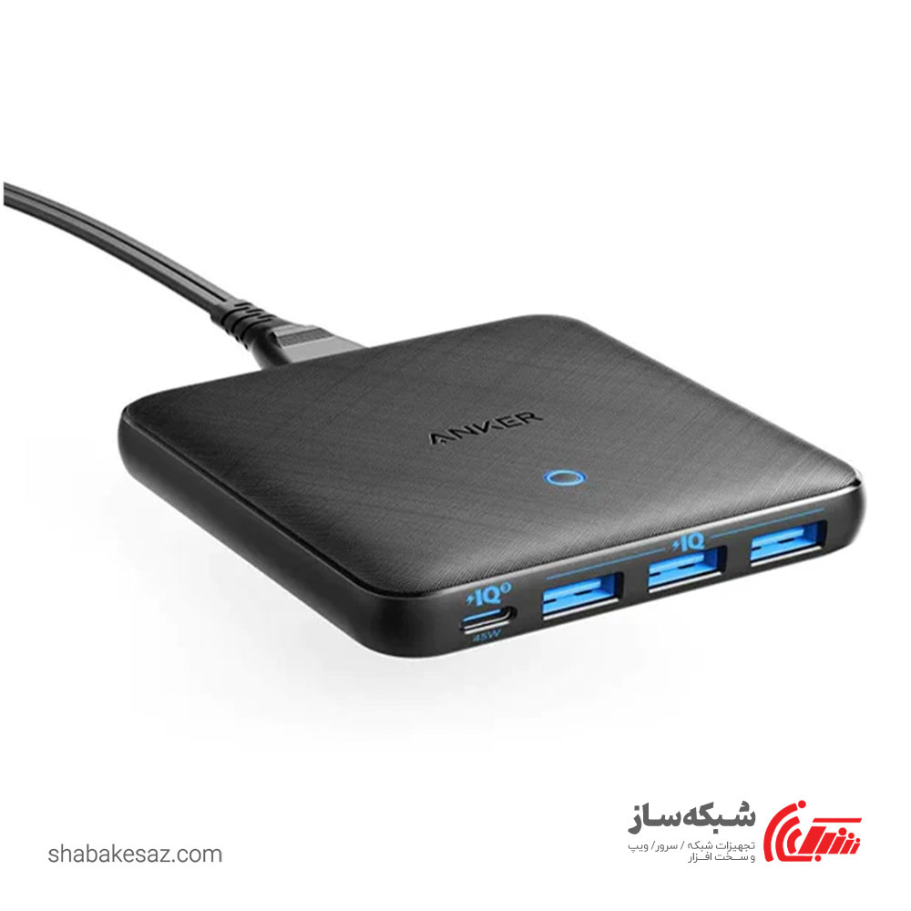 قیمت و خرید شارژر رومیزی انکر Anker PowerPort Atom III Slim - شبکه ساز