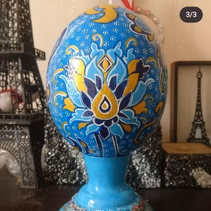 تخم شترمرغ گل عباسی