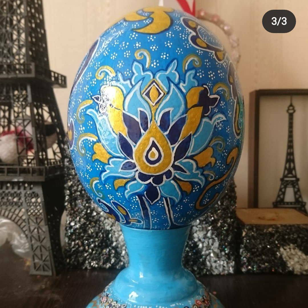 تخم شترمرغ گل عباسی