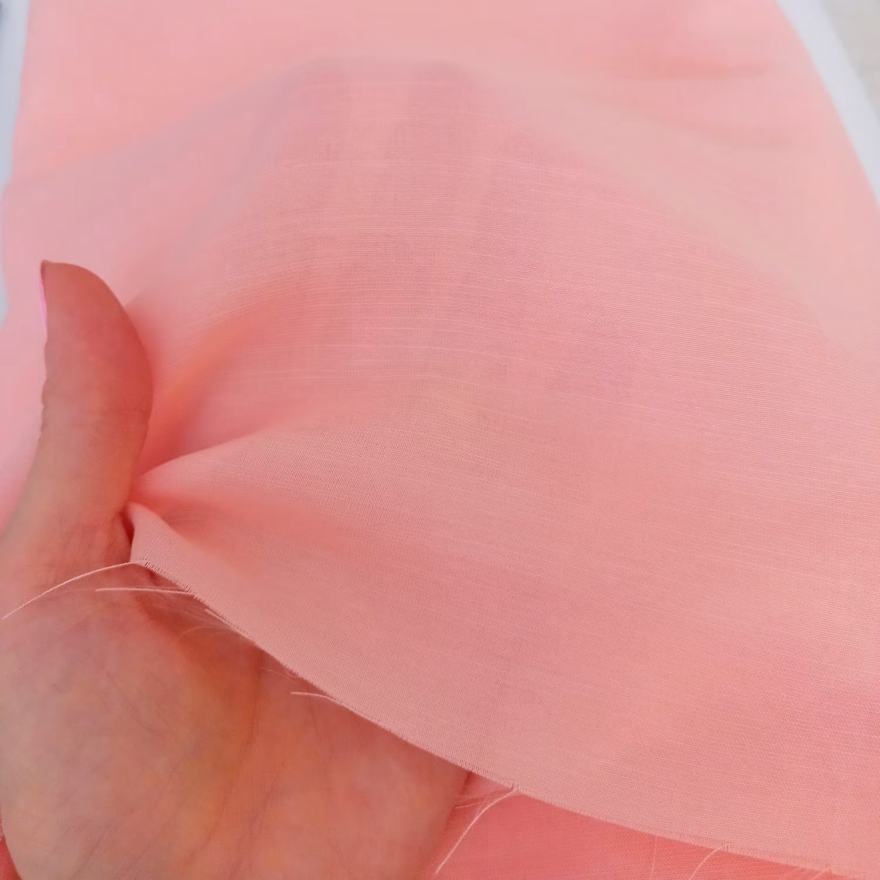 دو متر پارچه نخی شیمر نارنجی رنگ