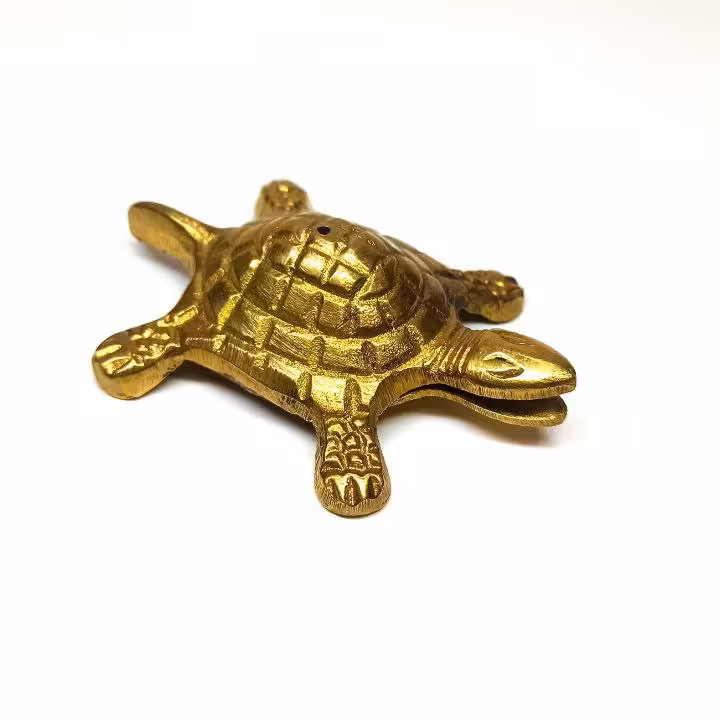 عودسوز برنجی هندی مدل لاکپشت خندان