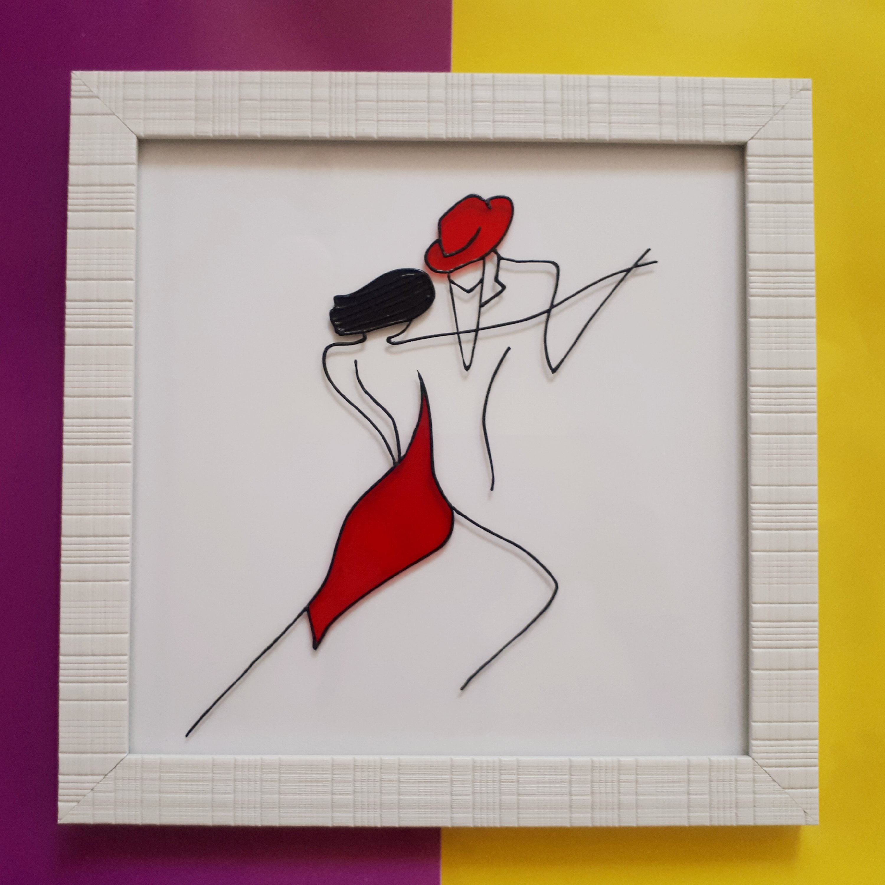 تابلو ویترای طرح عاشقانه