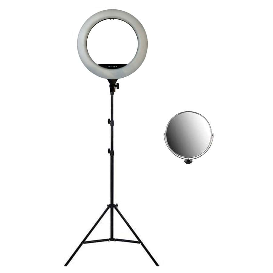 رینگ لایت JM-488A Ring Light به همراه آینه و پایه 805