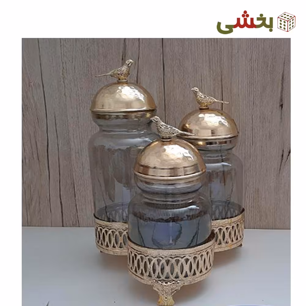 کندی باکس 3 عددی طرح مثلث طلایی شامپاینی