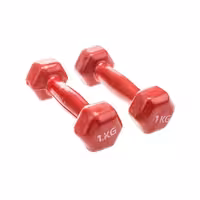 دمبل ایروبیک روکش دار 1 کیلویی(یک جفت)