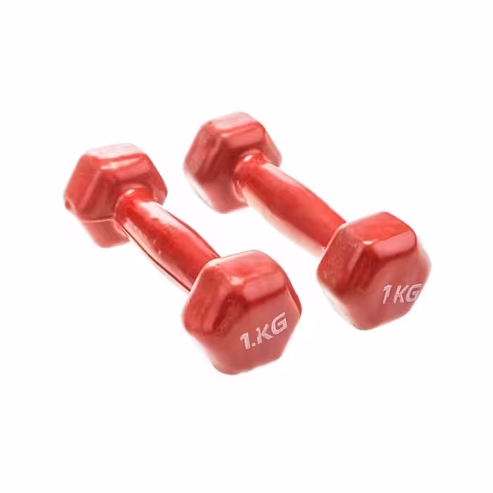 دمبل ایروبیک روکش دار 1 کیلویی(یک جفت)