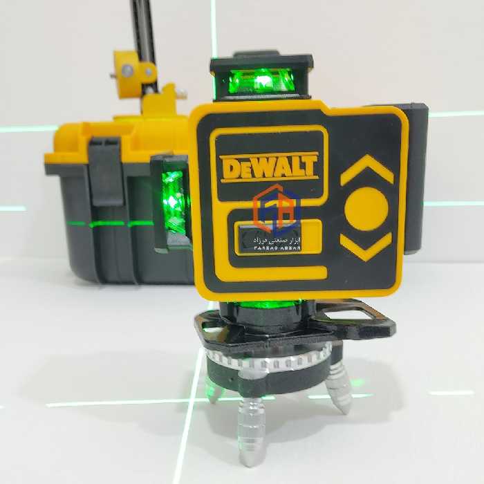 تراز لیزری دیوالت 360 درجه 4 بعدی سنسوردار مدل Dewalt Laser level Model 4D-sensor