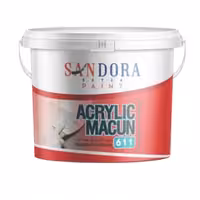 بتونه همه کاره اکریلیک الیاف دار ساندورا وزن 1200 گرمی