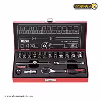 جعبه بکس رونیکس 17 پارچه 1/4 اینچ مدل RH-2617