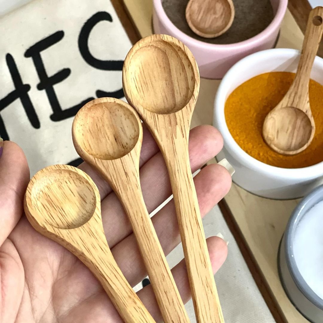 قاشق ادویه 3 سایز چوبی 