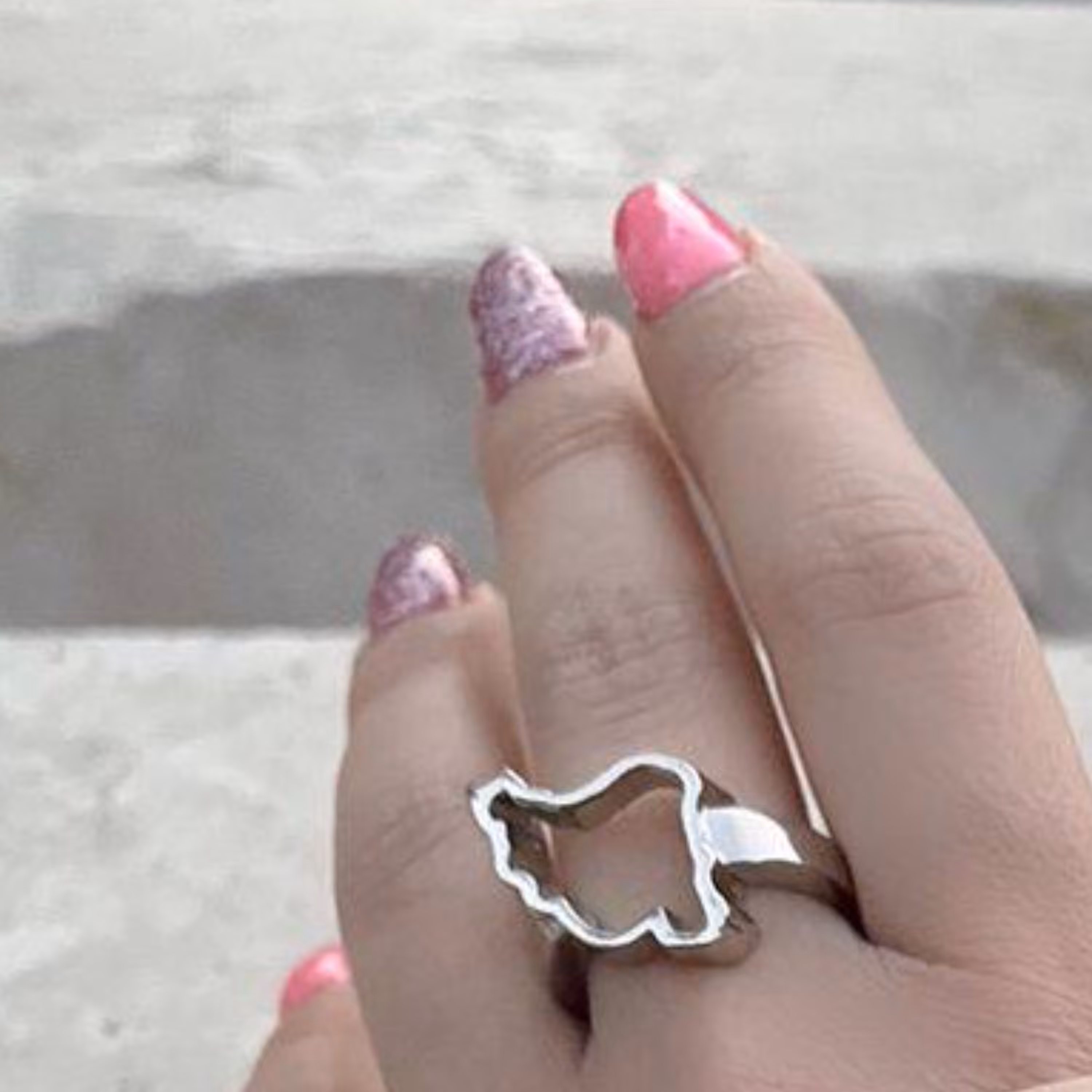 انگشتر نقشه ایران سفید