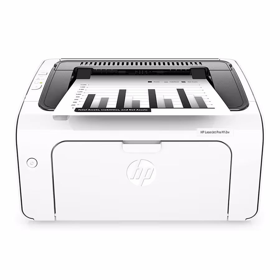 قیمت و خرید پرینتر سیاه و سفید تک کاره لیزری اچ پی LaserJet Pro M12w | یاس ارتباط
