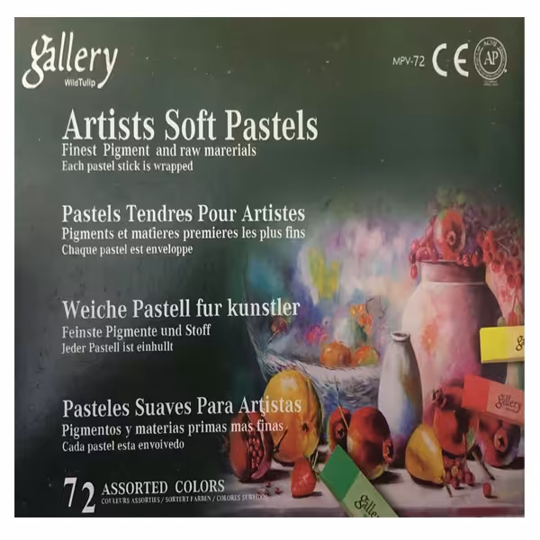 پاستل گچی 72 رنگ گالری مدل تولیپ MVP72