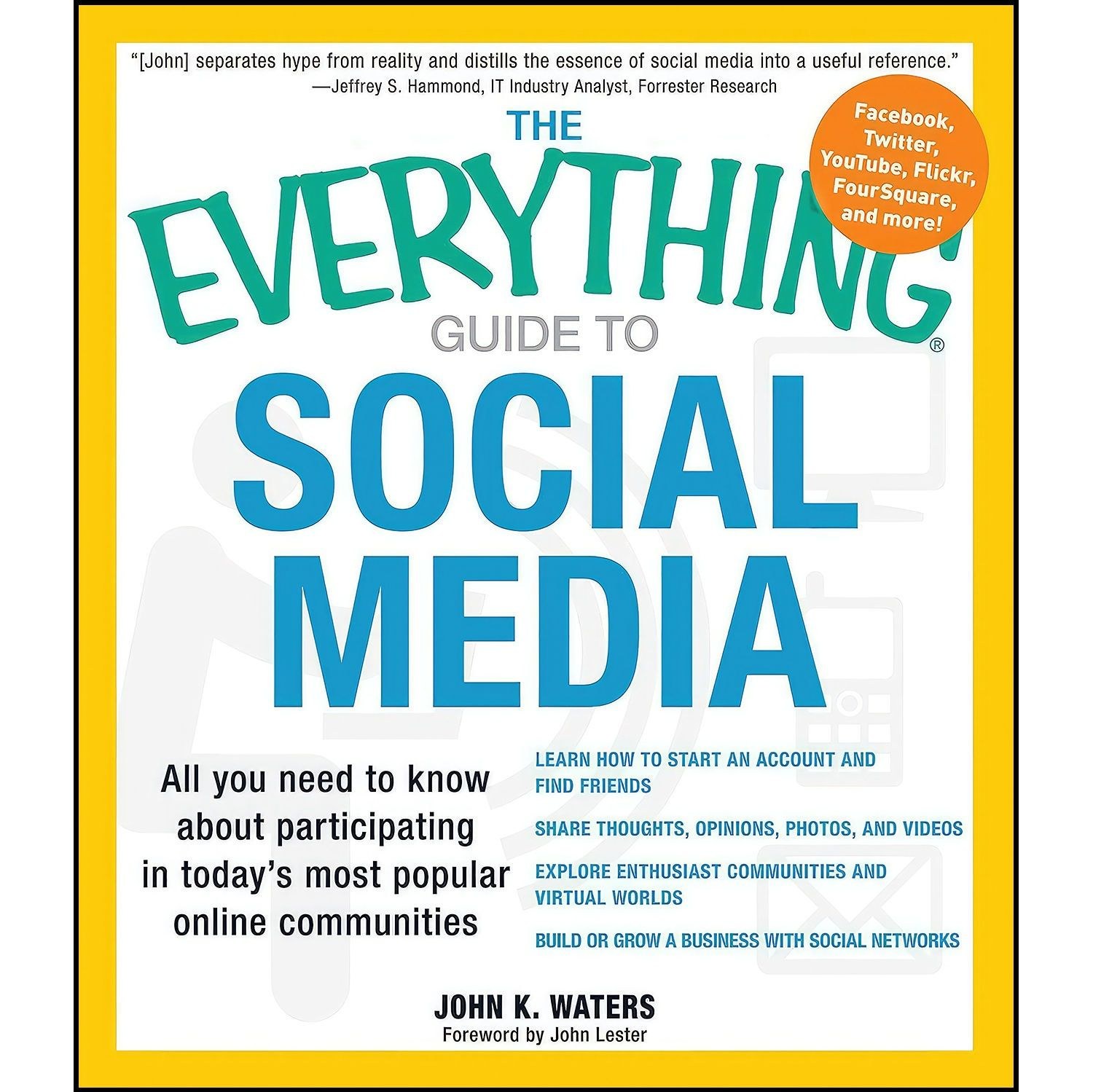 کتاب زبان اصلی The Everything Guide to Social Media اثر John K Waters