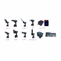 مجموعه 16 عددی دریل پیچ گوشتی ماکیتا مدل Makita max 6AH-198V