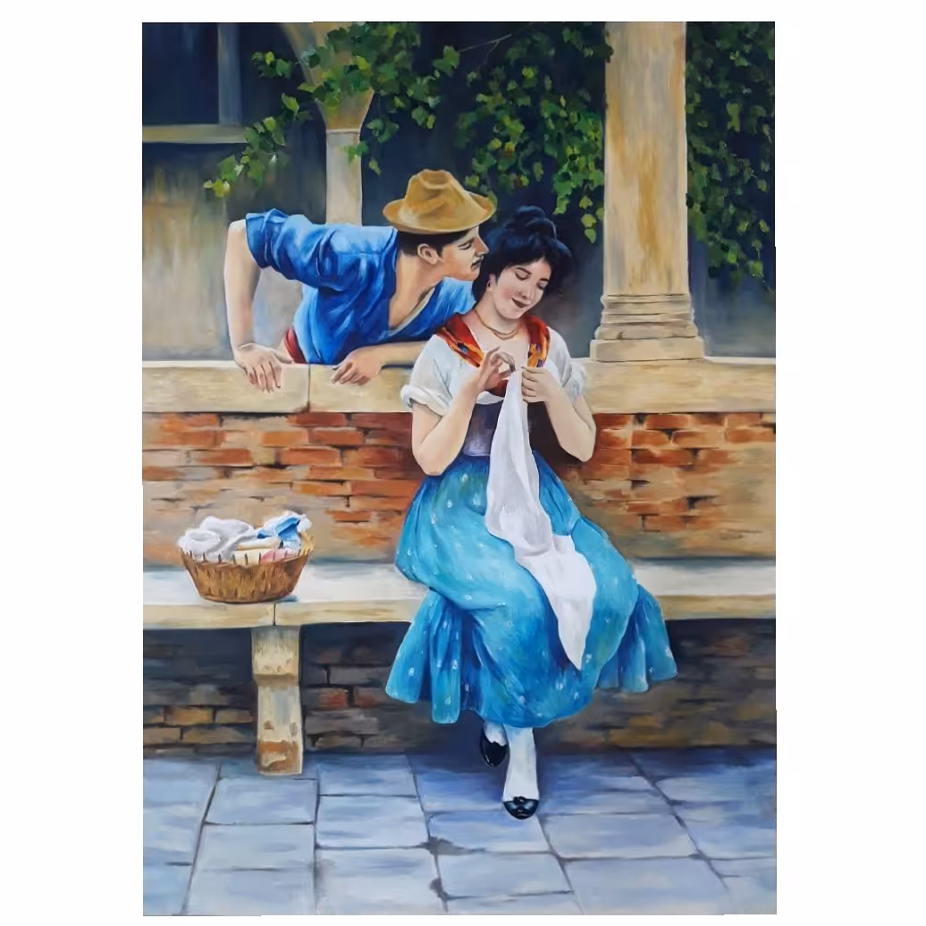تابلو نقاشی رنگ روغن_ابعاد 70×50 