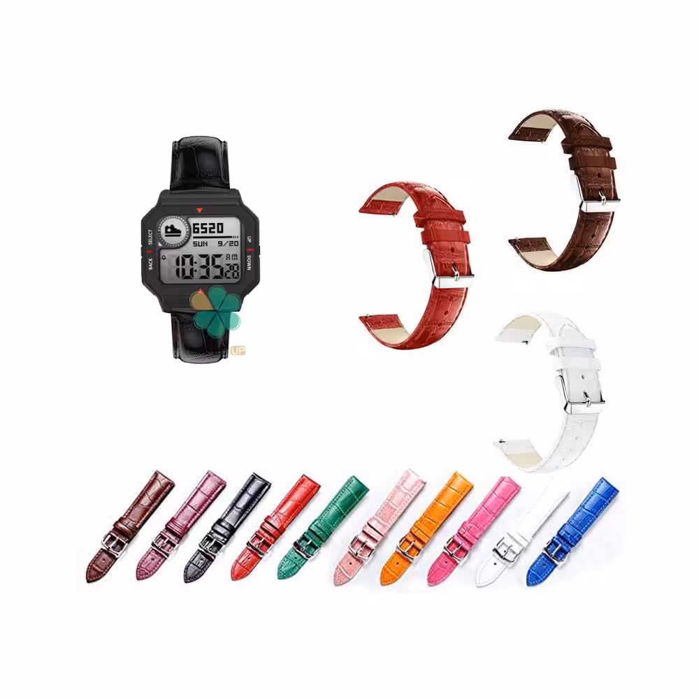 بند چرمی ساعت شیائومی Xiaomi Amazfit Neo طرح Alligator