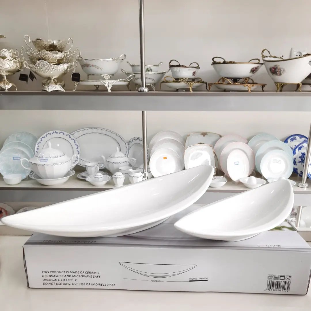 کشکول(ظرف) سرامیکی سایز بزرگ برند bvk مدلvk608143 قابل استفاده در ماشین ظرفشویی و ماکرویو