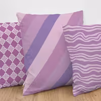 یک عدد کاور کوسن مخمل طرح راه راه 40 در 40 زیپ دوزی شده