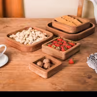 ست پذیرایی 5 تیکه مربع بزرگ ترین سایز 22 سانت