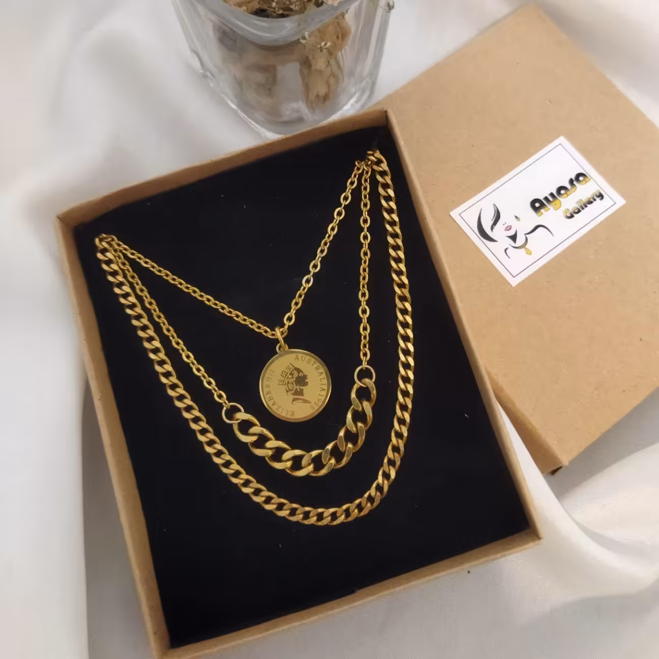 گردنبند سه لاین الیزابت 