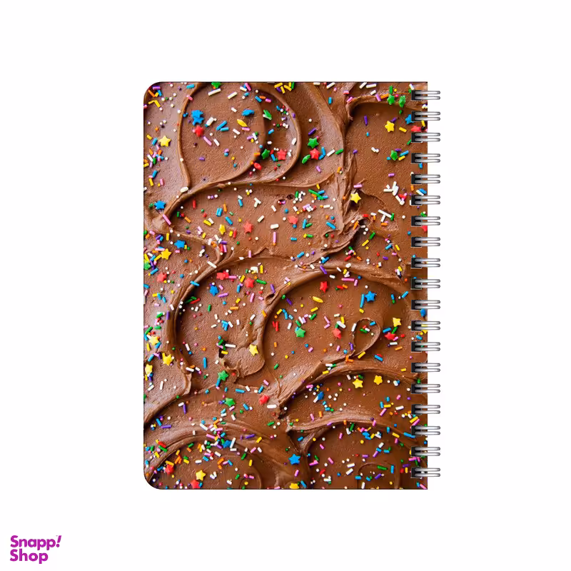 دفترچه یادداشت بامبیلیپ مدل چوبی طرح شکلات و ترافل رنگی کد 1524408