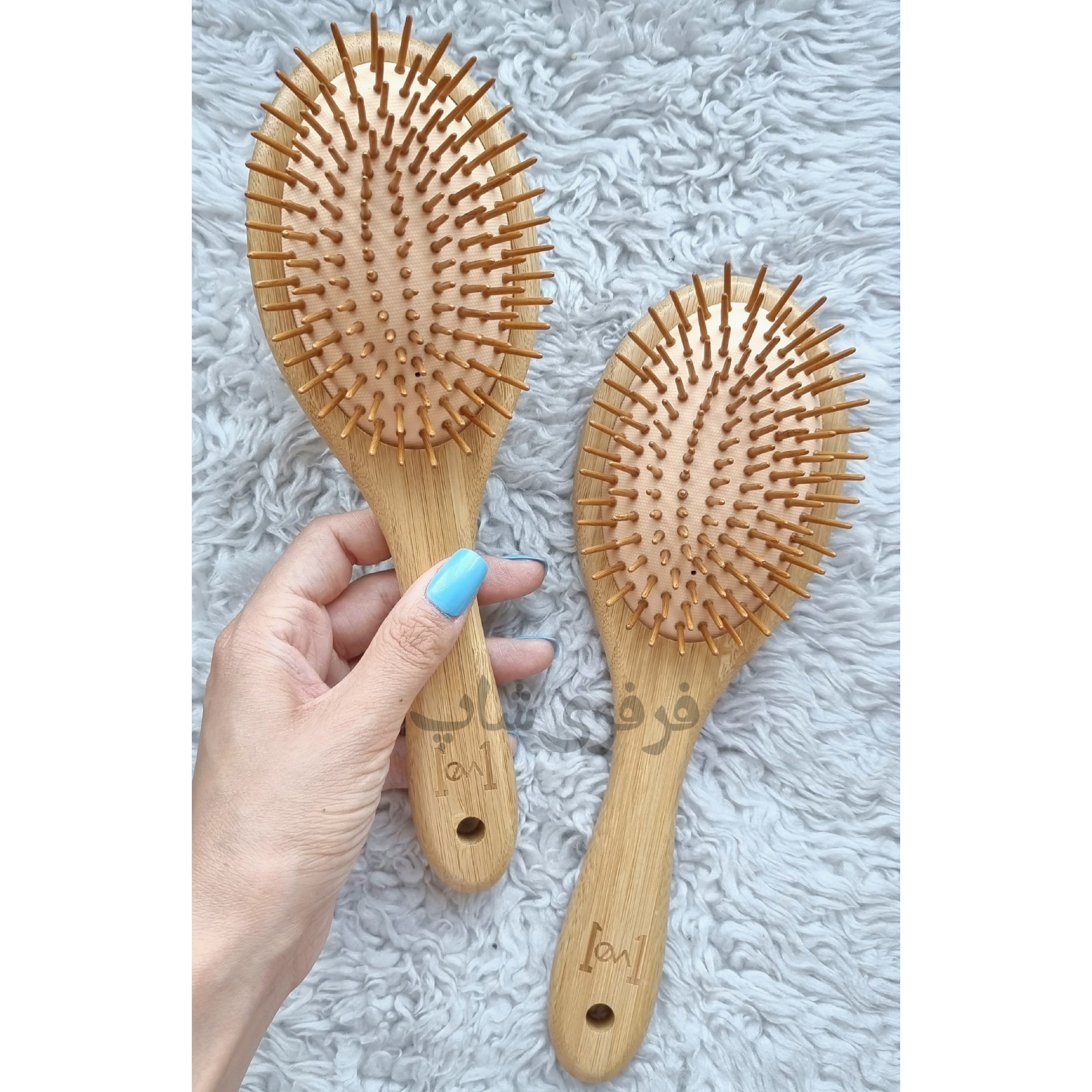 برس چوبی ضد موخوره چوب بامبو اصل (کُره ای) مدل بیضی