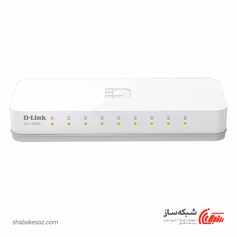 قیمت و خرید سوییچ دی-لینک D-Link DES-1008A دسکتاپ 8 پورت 10/100Mbps - شبکه ساز