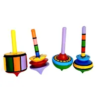 فرفره چوبی مدل رنگین کمان مجموعه 4 عددی