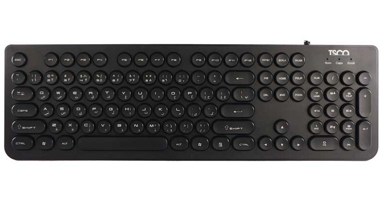 کیبورد تسکو مدل TK 8013 با حروف فارسی