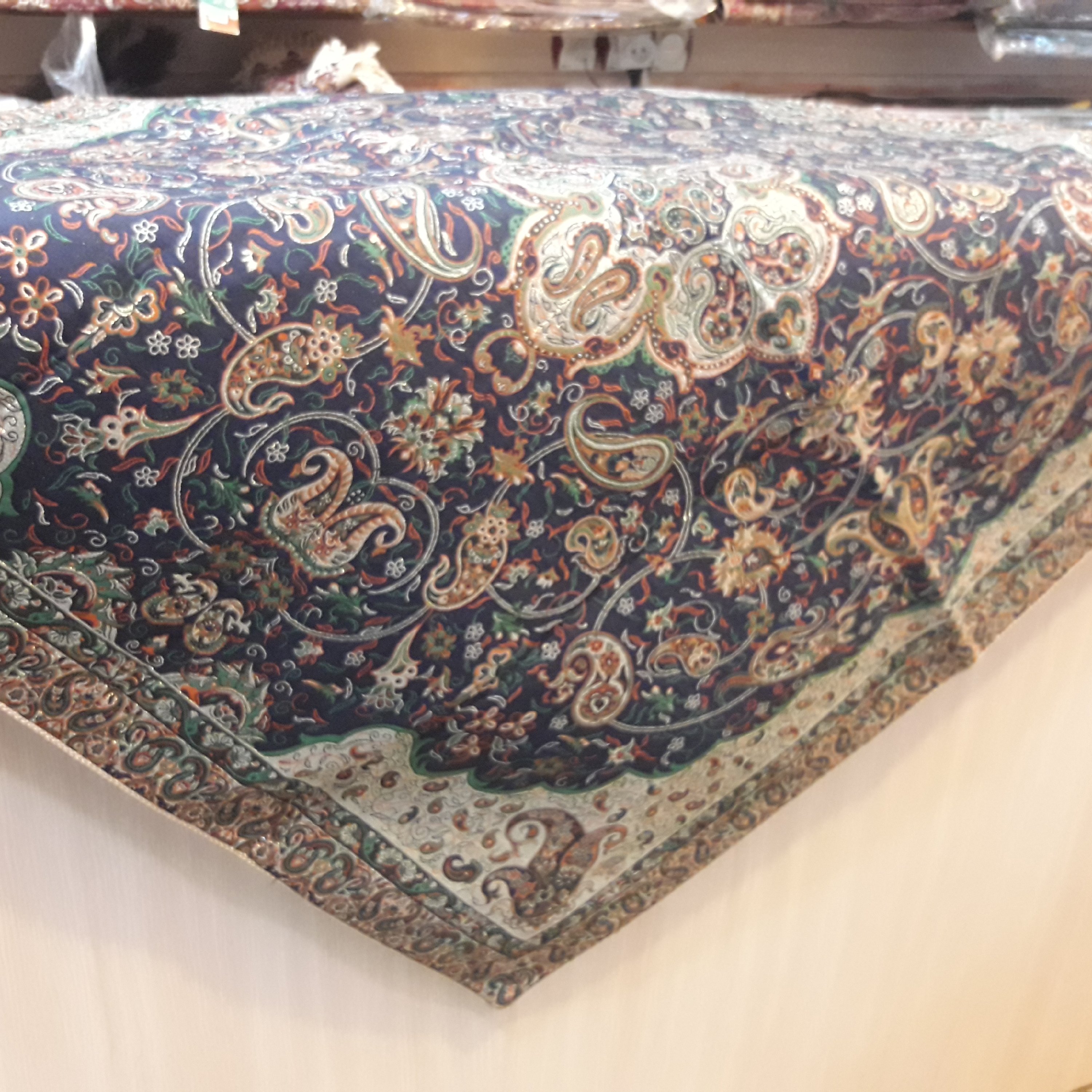 رومیزی ترمه پلی استر  شاه عباسی