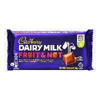 شکلات شیری با بادام و کشمش 160 گرم دیری میلک کدبری - cadbury