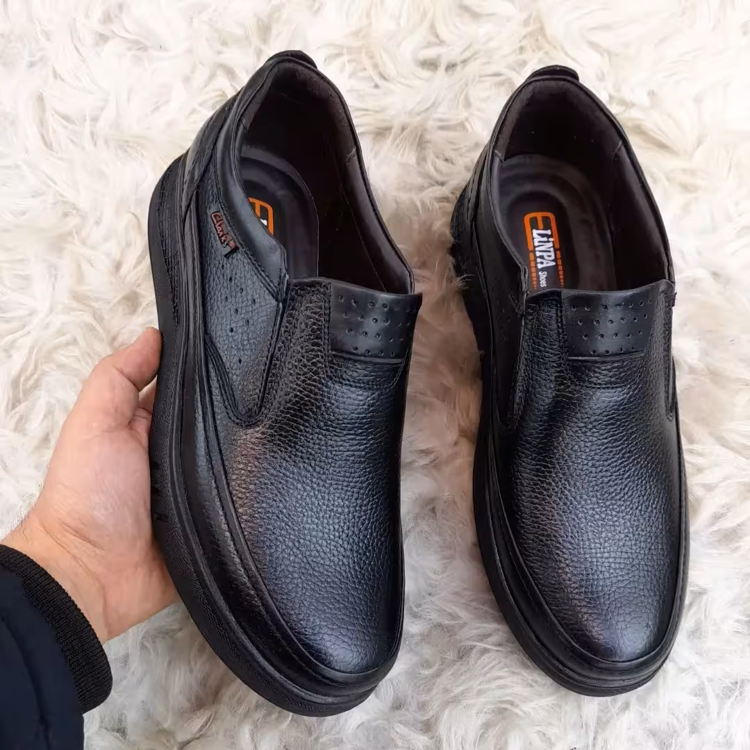 کفش کلارک تمام چرم مردانه  کار طبی و راحت 