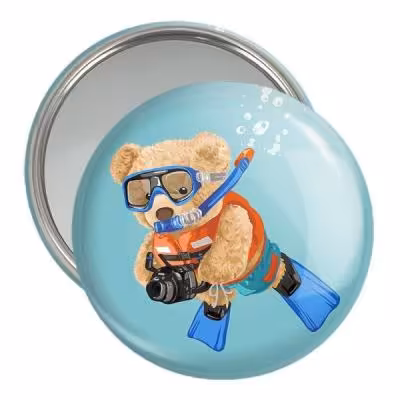 آینه جیبی خندالو مدل تدی Teddy کد 26167