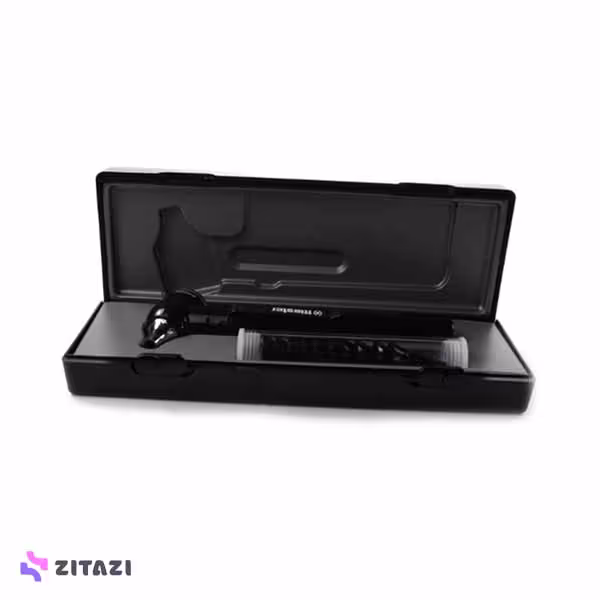 مجموعه اتوسکوپ مشکی E-scope Fiber Optik Otoskop Led 3,7v Black Otoscope