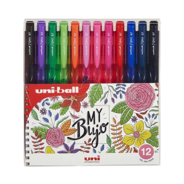 روان نویس فشاری 12 رنگ یونیبال مدل Signo کد 155N-07-12B