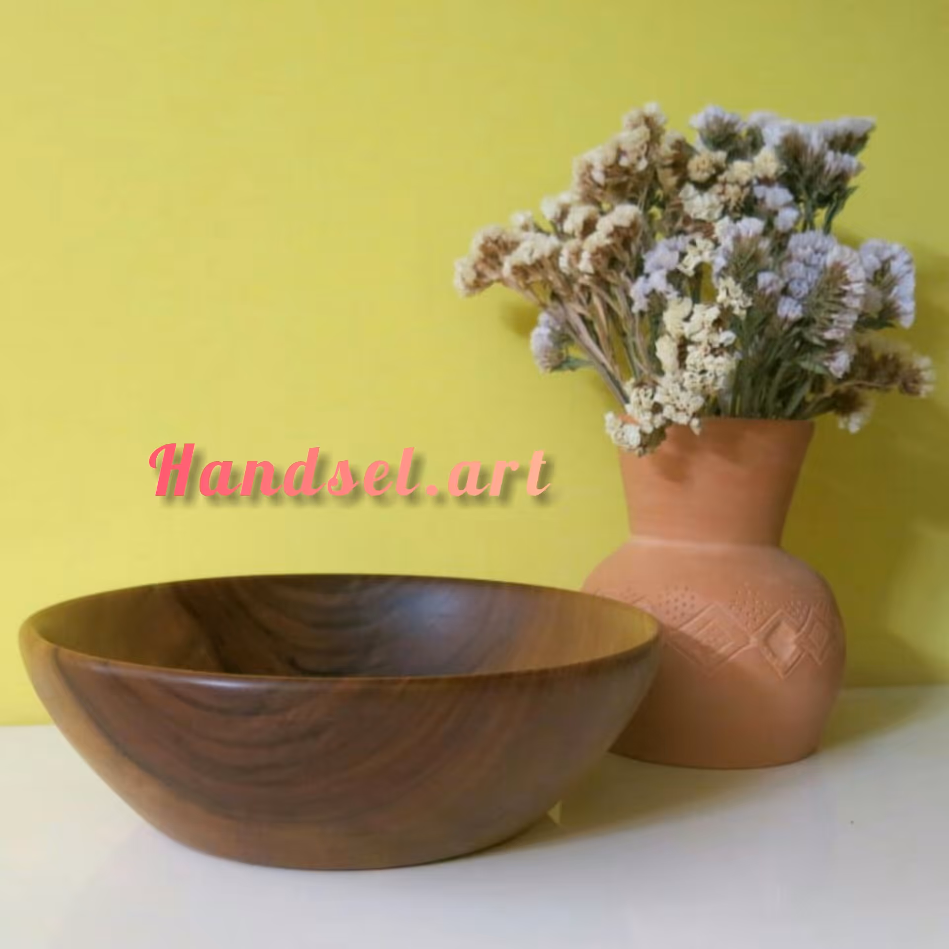 کاسه چوبی قطر 20