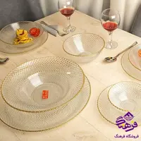 سرویس 33 پارچه پیکسل لب طلا