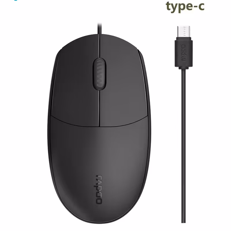 ماوس سیم‌دار رپو Rapoo N100C Type-C