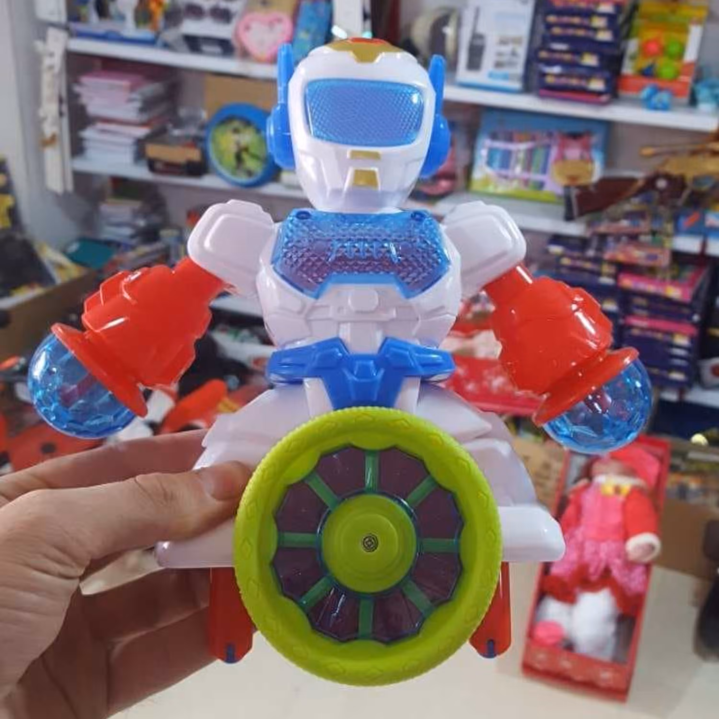 خرید اسباب بازی ربات چرخشی چراغدار 999 به قیمت کارخانه و عمده