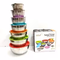 لگن درب دار استیل 7تایی برند YYI