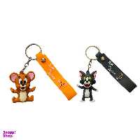 جاکلیدی مدل سیلیکونی طرح گربه تام و موش جری کد JIMI110 مجموعه 2 عددی