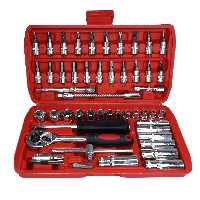 آچار و سری بکس سایز 1.4 اینچ مجموعه 53 عددی