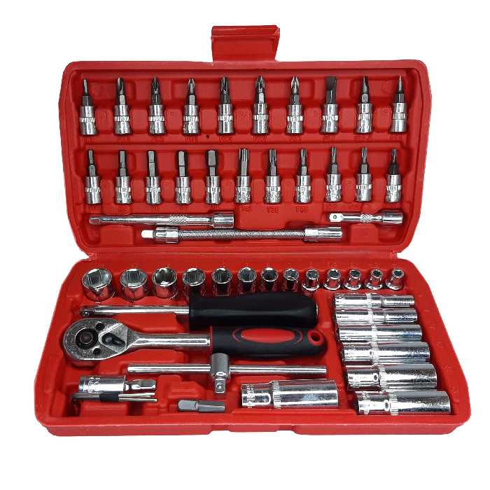 آچار و سری بکس سایز 1.4 اینچ مجموعه 53 عددی