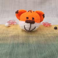 آویز و جاکلیدی بافتنی عروسک ببر نماد سال 1401