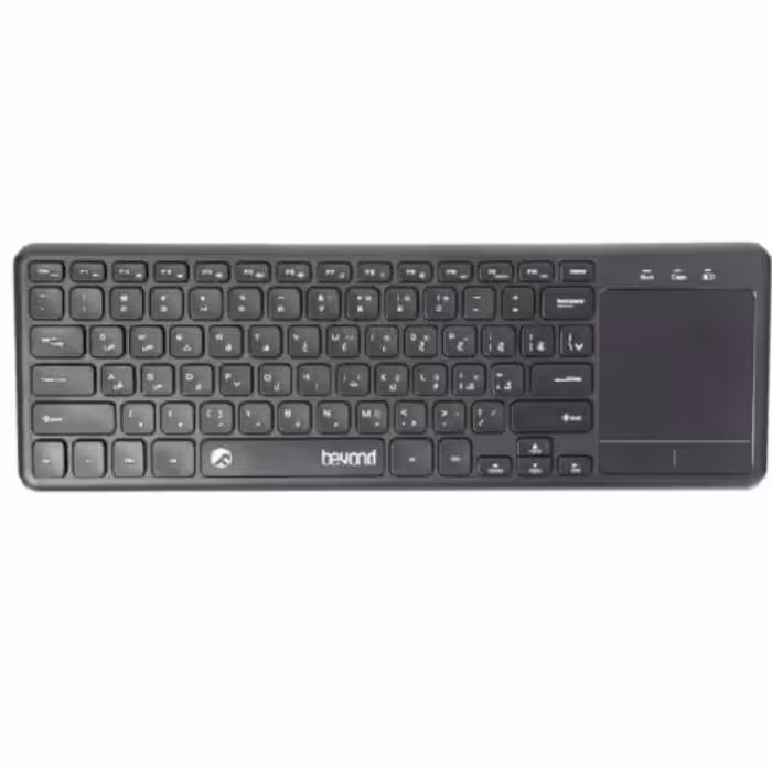 کیبورد بی سیم بیاند مدل Beyond Keyboard Wireless Touchpad Bluetooth BK 6802 BT