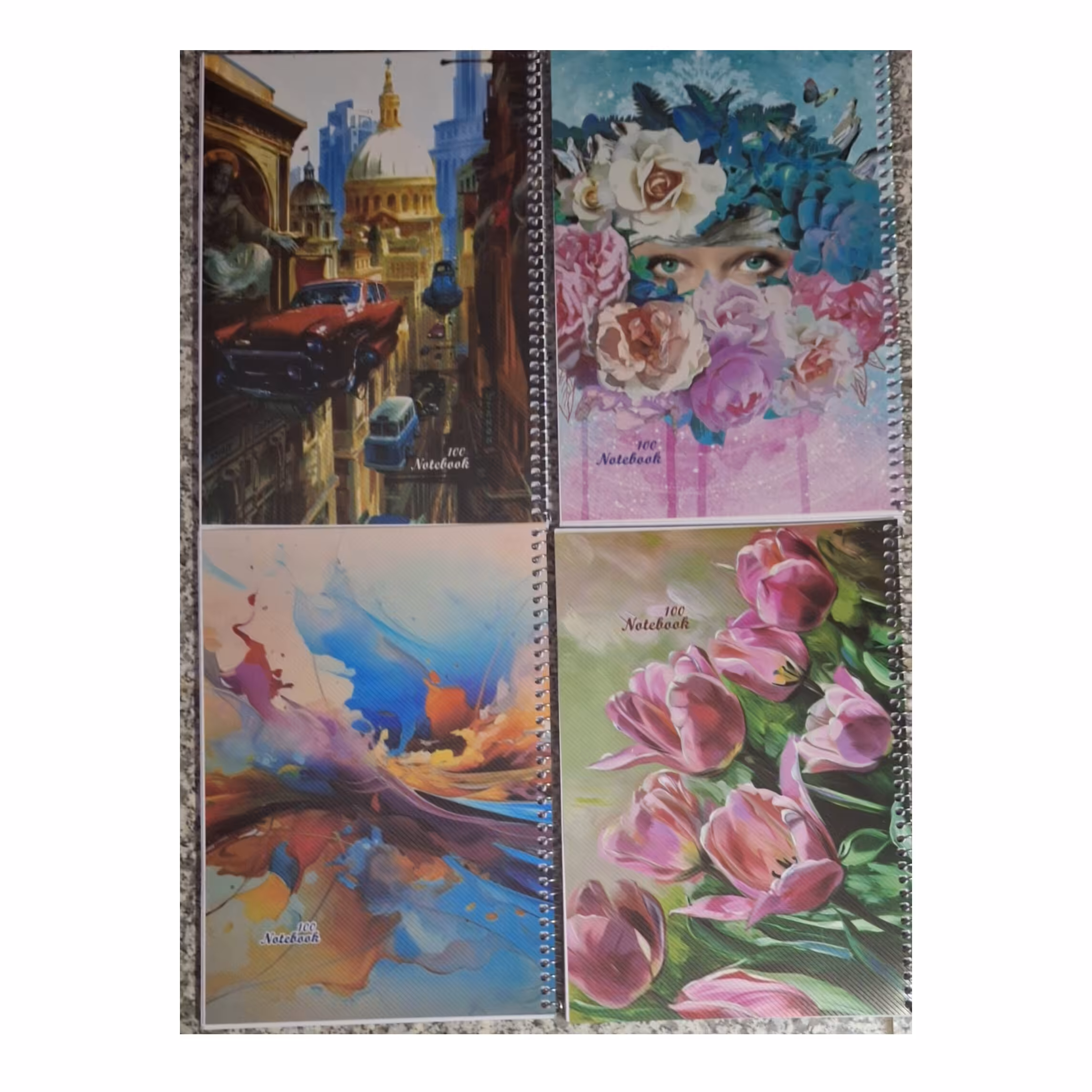 دفتر  100 برگ فنری طلقی 